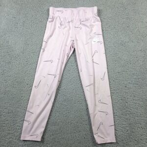 Nike - Girls Pink Logo LEGGINGS - Size‎ 6x LG
